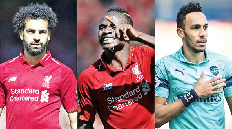 Salah, Mane and Aubameyang share Premier League Golden Boot