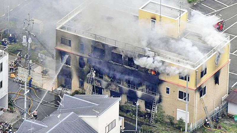 Article Japans Kyoto Animation Studio is set on fire 33 people killed
