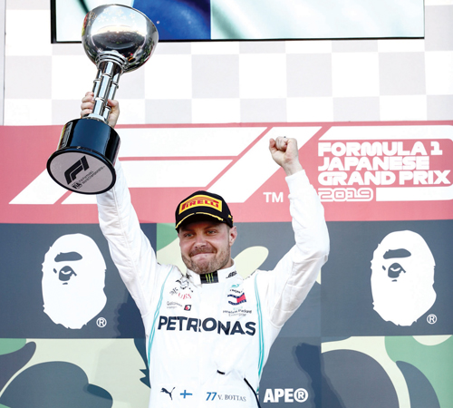 Valtteri Bottas wins Japanese Grand Prix, Mercedes clinch record  constructors' title - Hindustan Times