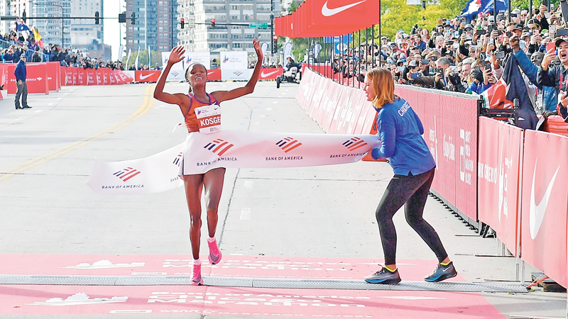 Kenya’s Kosgei Shatters Radcliffe World Record In Chicago Marathon ...