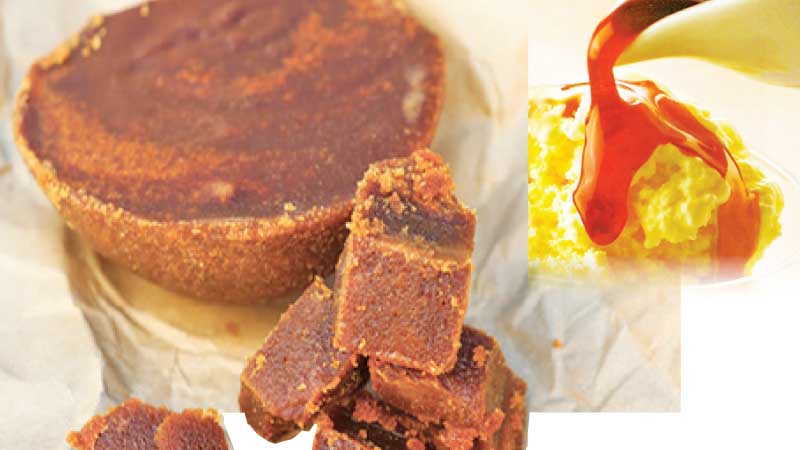 Kithul syrup can also be turned into jaggery-Kithul is ideal with ice cream too