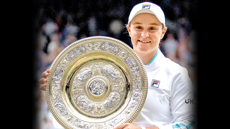 Ashleigh Barty wins first Wimbledon title on idol Cawley's anniversary