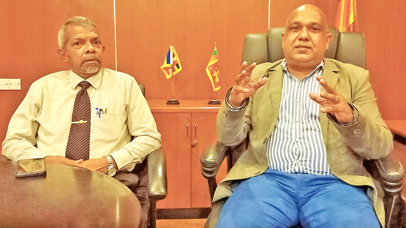 General Manager Dhammika Mahipala and Chairman TSHDA,  Dr. Thushara Priyadharashana