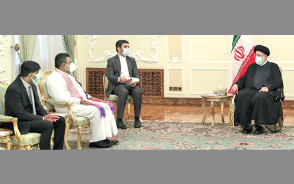 Iranian President Dr Seyyed Ebrahim Raisi met Sri Lanka’s Ambassador to Teheran Wishwanatha Aponsu on Sunday.