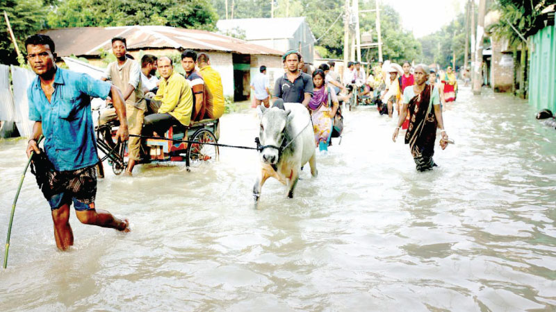 Floods are frequent in Bangladesh