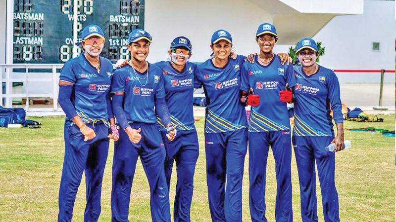 Some players of the Sri Lanka women's cricket team