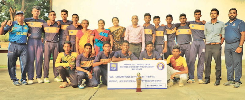 The champion Methodist School with officials at the picture