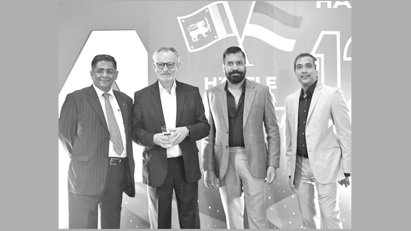 Pawan Singh General Manager Sales and Marketing at Hafele Sri Lanka, Jurgen Wolf Managing Director Hafele South Asia, Dr. Sacquaff Group CEO Kitchen and Bedroom and Manish Mahajan, Director Sales Hafele South Asia.