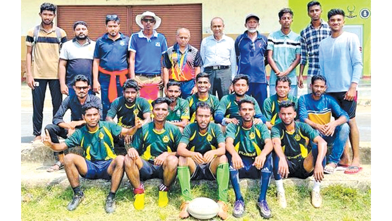 The champion Addalaichenai Divisional  Rugby Team