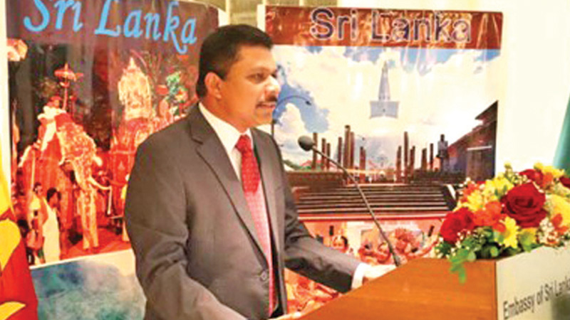 Sri Lanka’s Ambassador to Brazil Sumith Dassanayake at the Embassy premises in Brasilia on June 9.