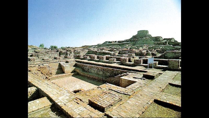 The ruins of Mohenjo-daro in Pakistan’s Southern Sindh Province were discovered in 1922. 