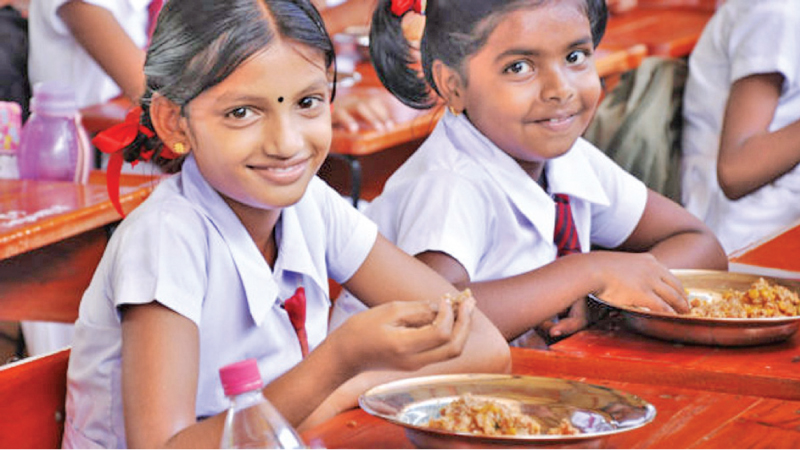 A schools meal programme. Picture courtesy WFP