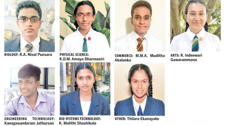 GCE Advanced Level Examination: Best achievers | Daily News