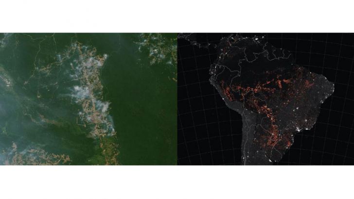 NASA Releases Photos Of Amazon Fire Captured From Space | Daily News