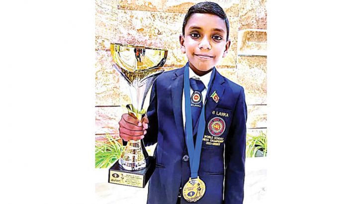 Sri Lankan Thehas Kiringoda Crowned World U09 Open Chess Champion - NewsWire