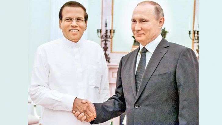 President Sirisena’s meeting with President Putin of the Russian Federation was the first state visit by a Sri Lankan head of State for many years