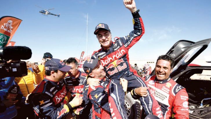 The veteran Spanish driver led this year's Dakar Rally from the third stage. - AFP