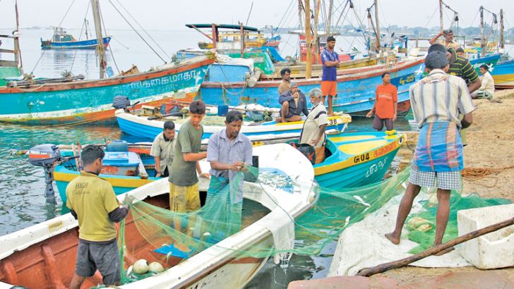 Fishermen get ready to venture to the sea.