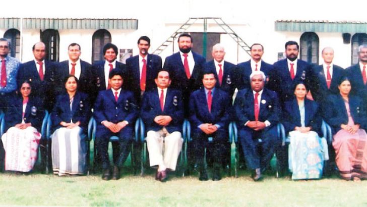 The Officials of the Sports Foundation which was formed in late nineties with the then President, Late General Anuruddha Ratwatte.   Picture by Upananda Jayasundera