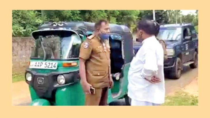 Police arrest Shivajilingam at the event.