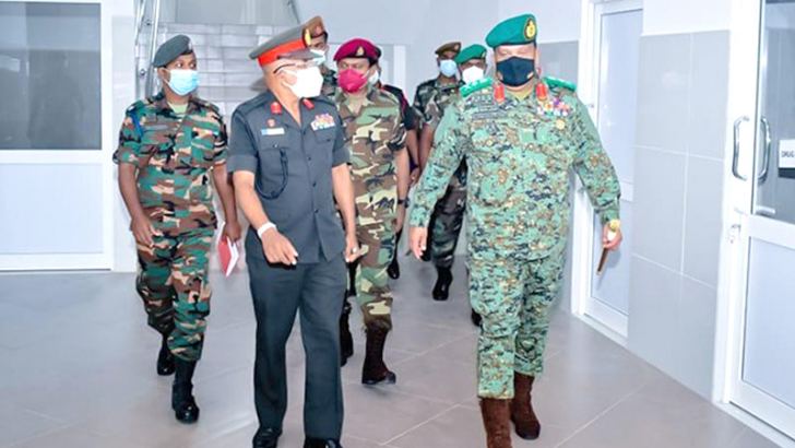 Army Commander General Shavendra Silva with senior officers