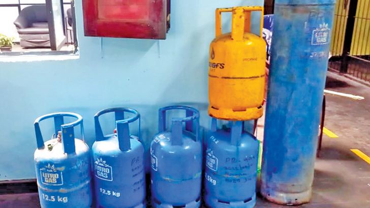 The stolen gas cylinders