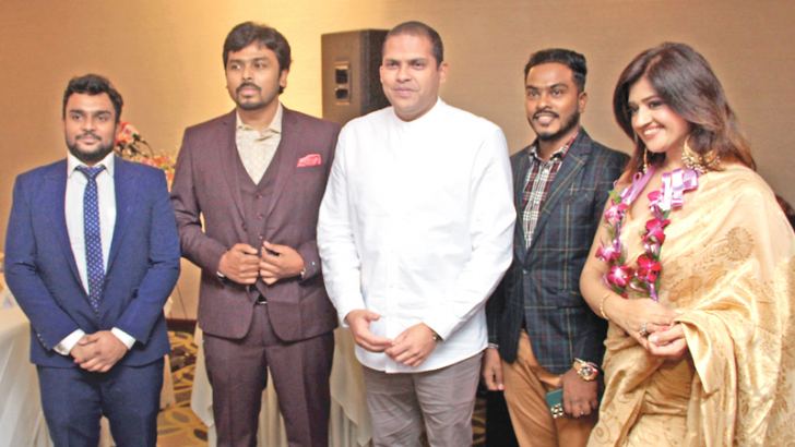Minister Harin Fernando and other officials at the web launch of SiHiTa Cultural Fest 2020. Picture by Wimal Karunathilake  