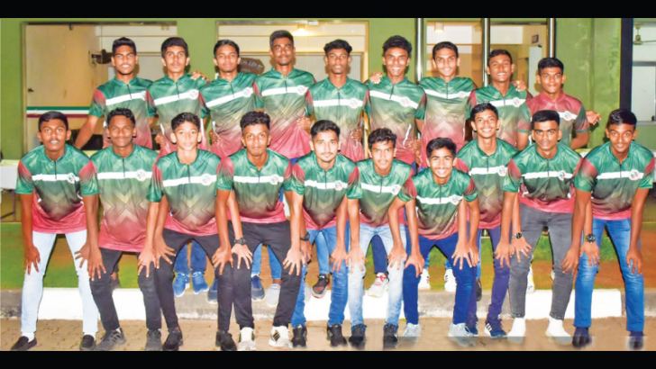 Zahira College, Colombo winners of the under 18 All Island President's Cup Football Championship Picture by M. H. Yakeem