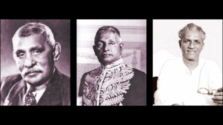 D. S. Senanayake-Sir John Kotelawala-Philip Gunawardena