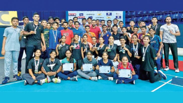 Winners of the Inter club Badminton championship
